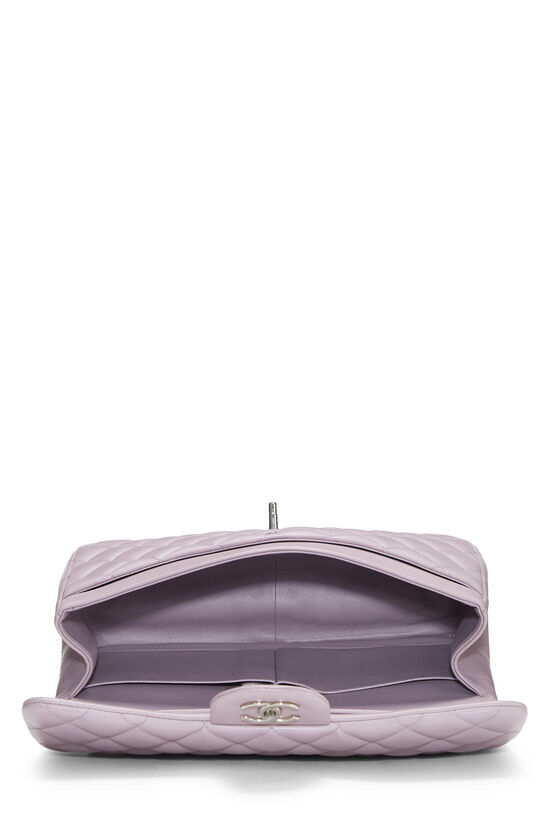 Chanel Purple Quilted Lambskin New Classic Double Flap Jumbo Q6BAQP1IU4007