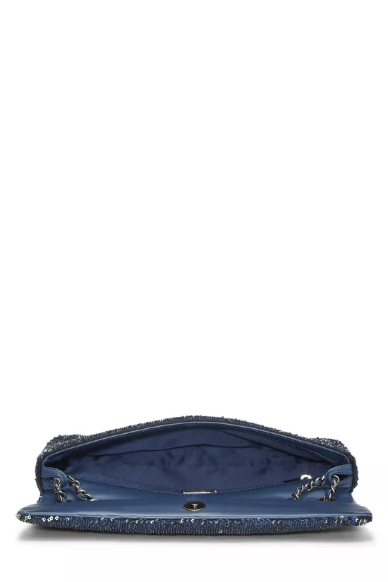 Navy Sequin Coco Cuba Clutch, , large image number 5