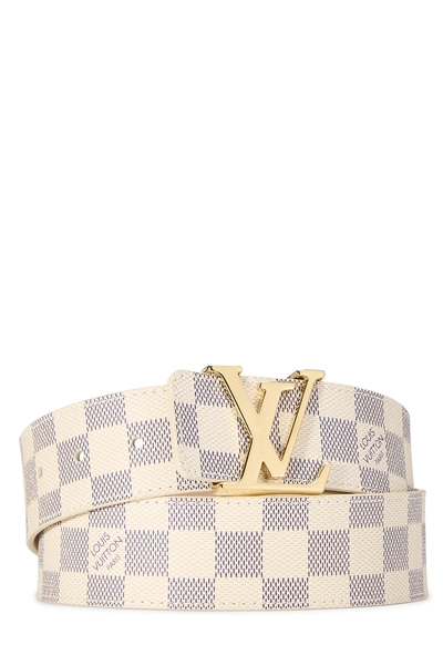 Damier Azur Canvas Initiales Belt 85