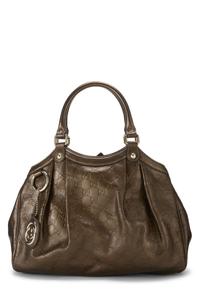 Brown Guccissima Sukey Tote