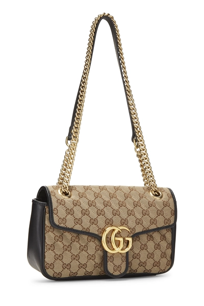 Original GG Canvas Marmont Shoulder Bag Small, , large