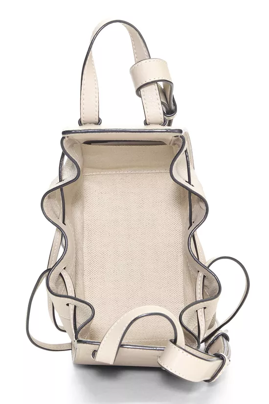 Grey Calfskin Hammock Drawstring Bag Mini, , large image number 5