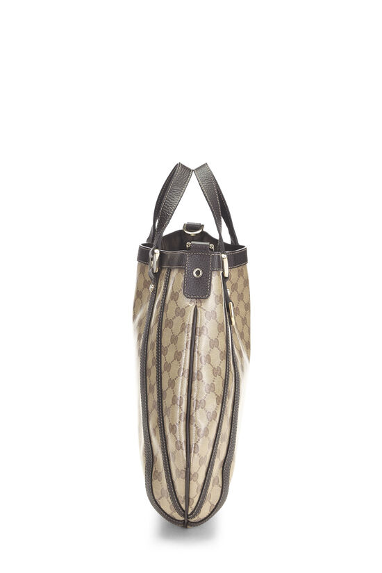 Brown Crystal Canvas Abbey Convertible Hobo, , large image number 2