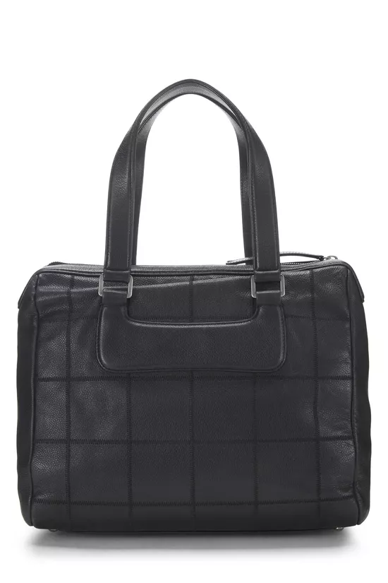 Black Calfskin Chocolate Bar Tote, , large image number 3