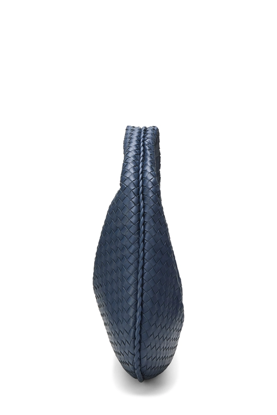 Blue Intrecciato Veneta Hobo Medium, , large image number 2
