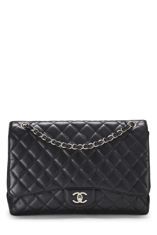 Black Quilted Lambskin New Classic Flap Maxi, , large image number 1