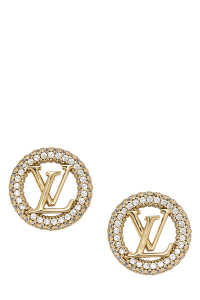 Gold Crystal Louise By Night Earrings