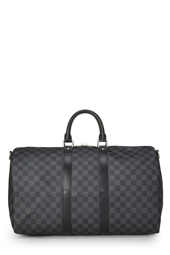 Louis Vuitton Keepall Bandouliere Damier Graphite 45 Black