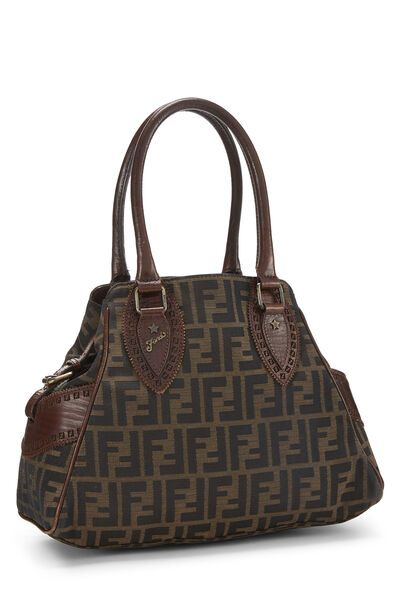 Brown Zucca Canvas Bag Du Jour Small, , large
