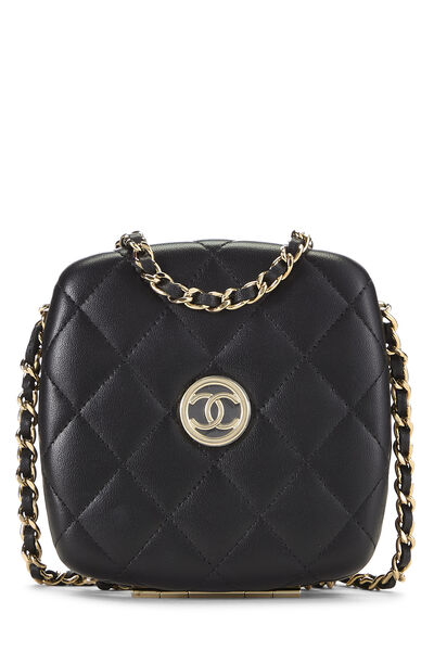 Black Lambskin Minaudiere