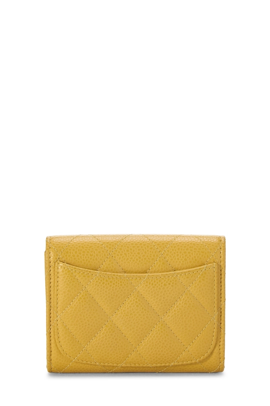 Yellow Caviar Classic Flap Card Holder, , large image number 2