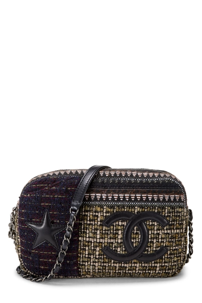 Chanel Multicolor Tweed Paris-Dallas 'CC' Camera Bag