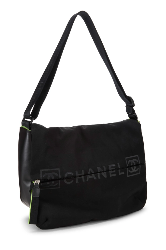 Black Nylon Sportline Messenger, , large image number 1