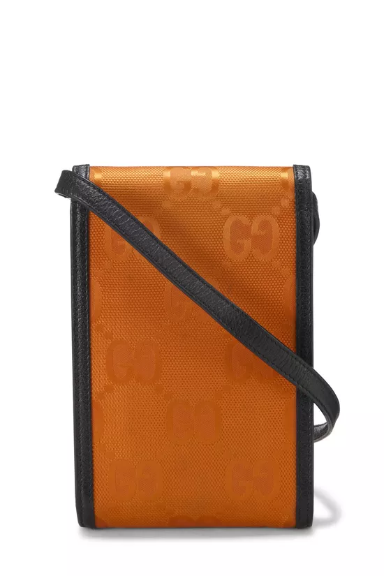 Orange GG Nylon Off the Grid Crossbody Bag Mini, , large image number 3