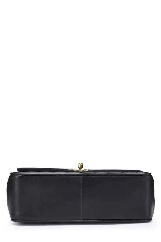 Black Chevron Lambskin Envelope Flap Small, , large image number 4