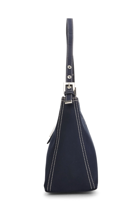Navy Canvas Shoulder Bag Small, , large image number 2