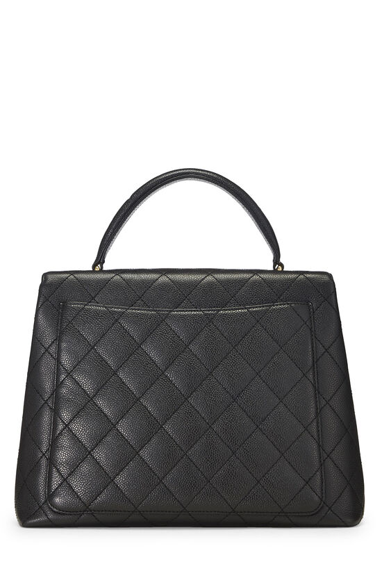 Black Quilted Caviar Kelly Jumbo, , large image number 3