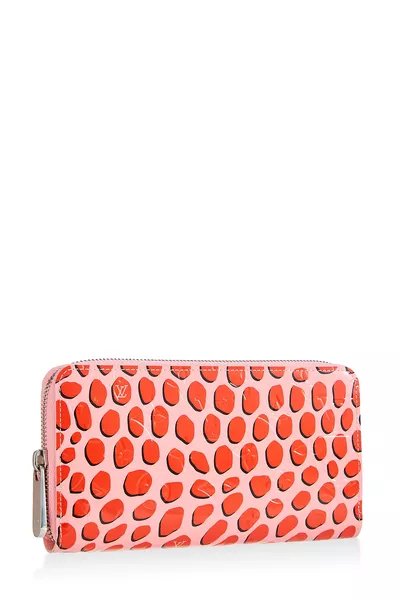 Rose Litchi Vernis Jungle Zippy Continental Wallet, , large