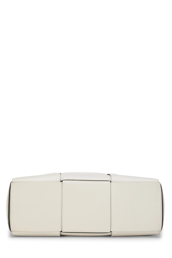 White Calfskin Maxi Intrecciato Arco Tote Medium, , large image number 4