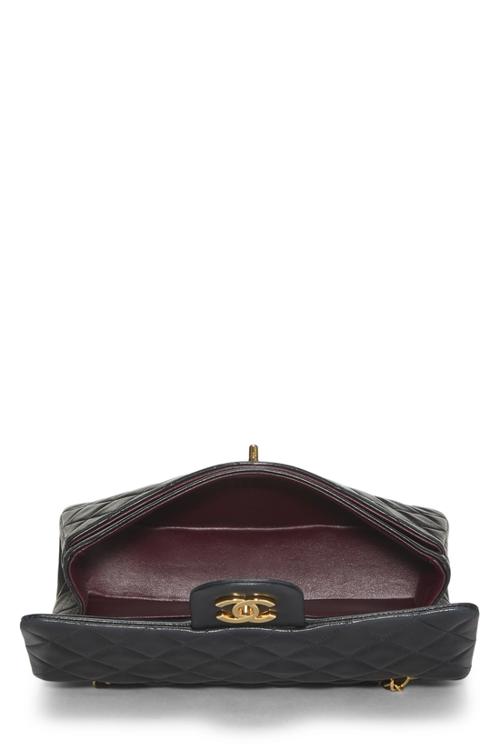 Black Quilted Lambskin Classic Double Flap Small, , large image number 5