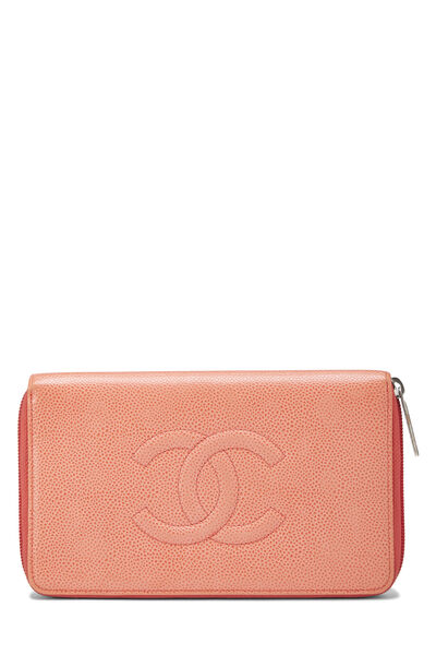 Coral Caviar 'CC' Organizer Wallet