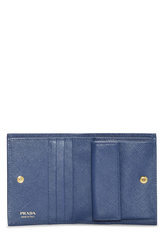 Blue Saffiano Compact Wallet, , large image number 3