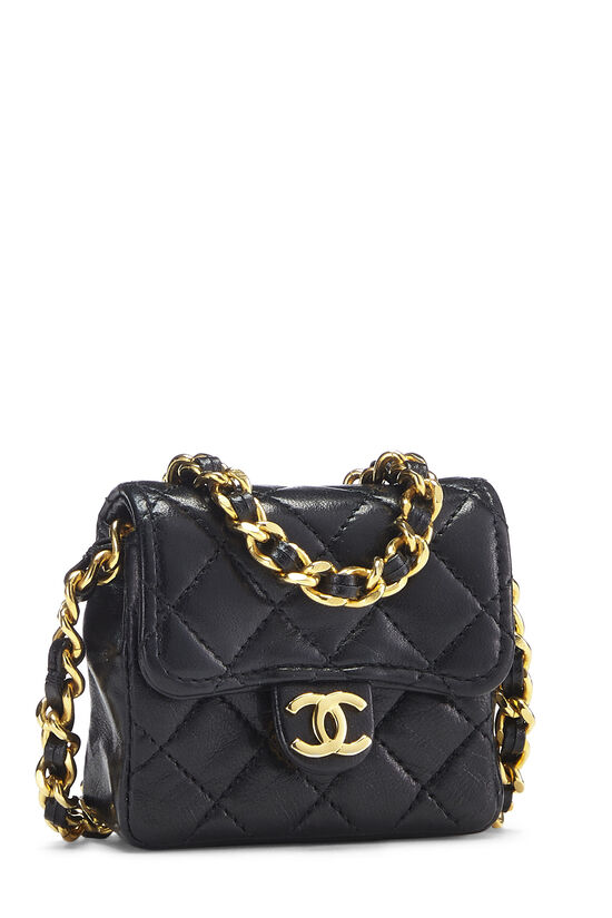 Chanel 19 Flap Coin Purse w/Chain - Black Mini Bags, Handbags