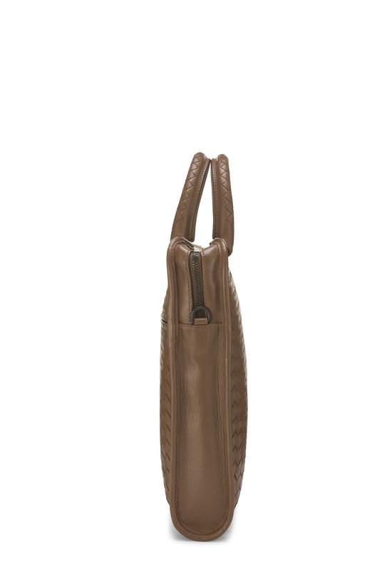 Brown Intrecciato Briefcase, , large image number 2