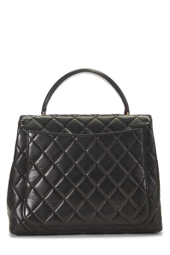 Black Quilted Lambskin Kelly, , large image number 3