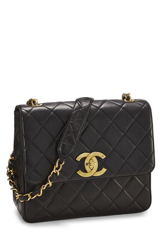 Chanel Black Lambskin Big 'CC' Square Flap Q6B0WL1IKB028