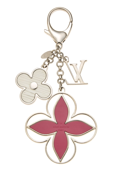 Red & White Epi Rimy Bag Charm, , large