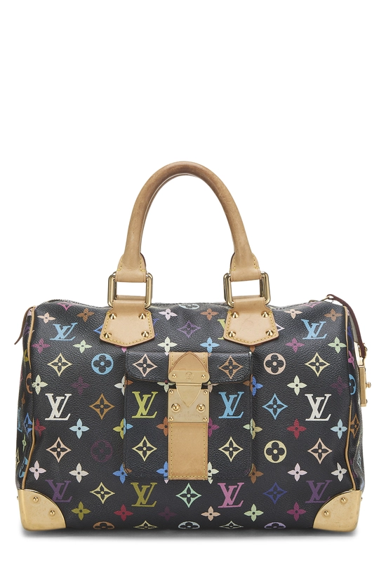 Takashi Murakami x Louis Vuitton Black Monogram Multicolore Speedy 30, , large image number 0
