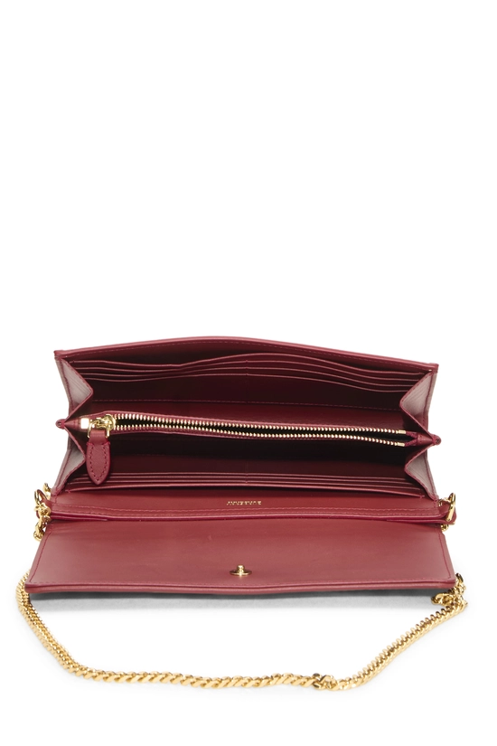 Red House Check Coated Canvas Hannah Wallet On Chain (WOC), , large image number 3