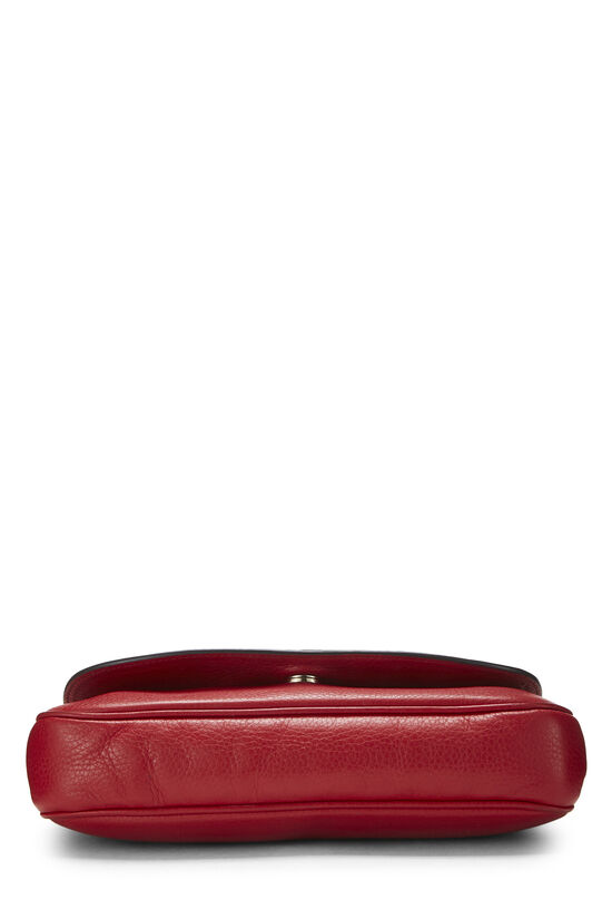 Red Grained Leather Soho Chain Crossbody, , large image number 4