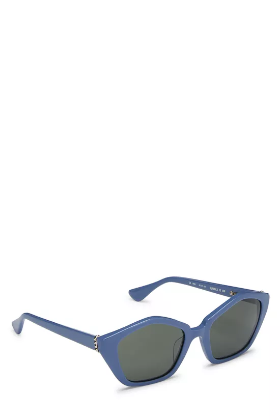 Blue Acetate Jungle Lit Up Sunglasses, , large image number 1