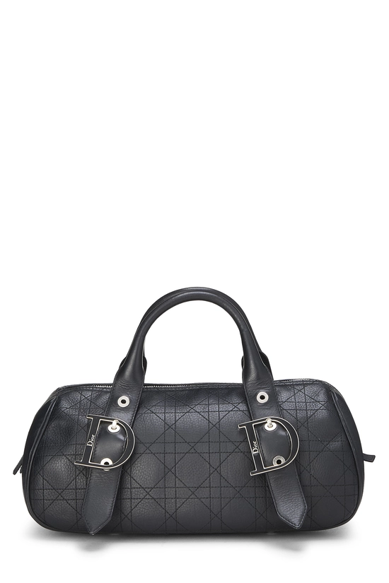 Black Calfskin D Buckle Bowling Bag, , large image number 0