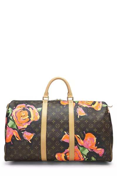 Louis Vuitton Stephen Sprouse x Louis Vuitton Monogram Roses Keepall 50