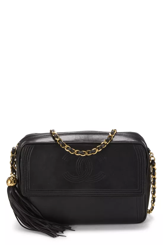 Black Lambskin Pocket Camera Bag Medium, , large image number 0