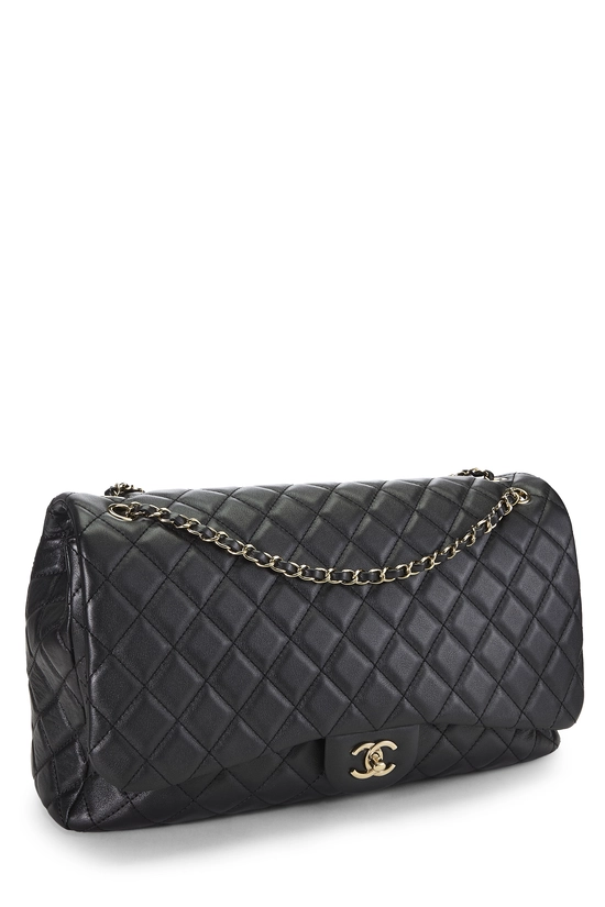 Black Calfskin New Classic Flap XXL, , large image number 1