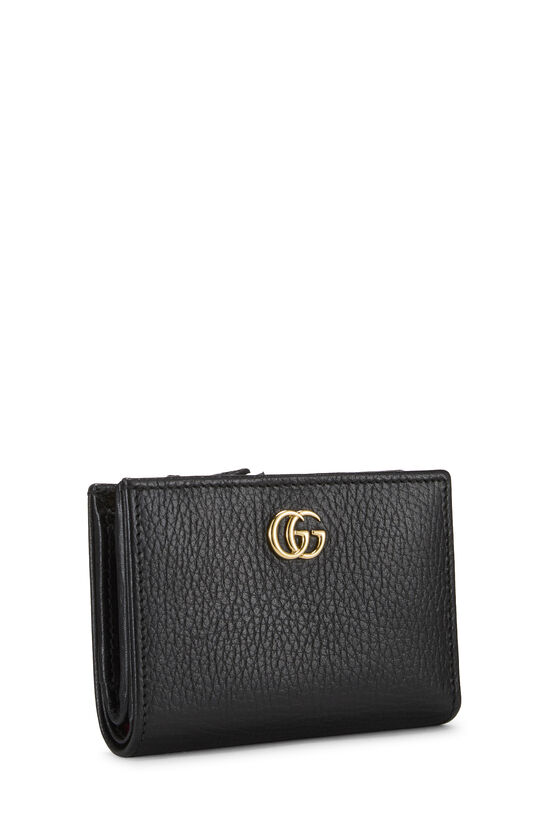 Black Leather GG Marmont Card Case, , large image number 1