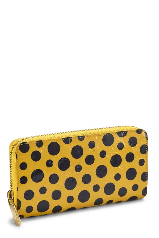 Yayoi Kusama x Louis Vuitton Yellow Vernis Monogram Zippy Wallet, , large image number 1