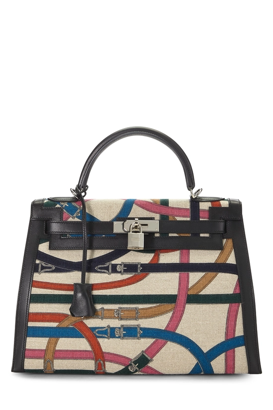 Black Toile De Campe Cavalcadour Kelly Sellier 32, , large image number 0