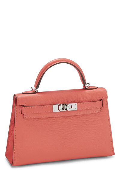 Rose Jaipur Verso Epsom Kelly Sellier 20 Mini, , large