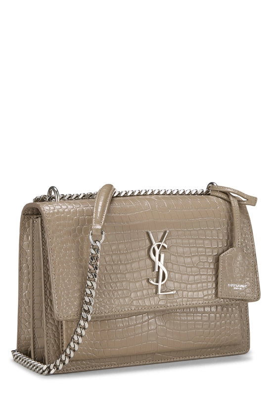 Beige Embossed Leather Sunset Medium, , large image number 1