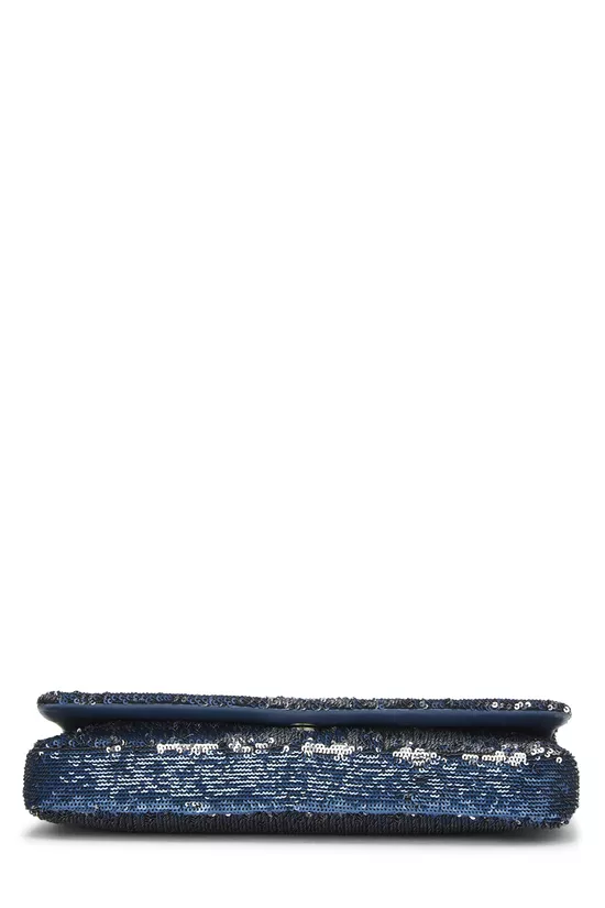 Navy Sequin Coco Cuba Clutch, , large image number 4