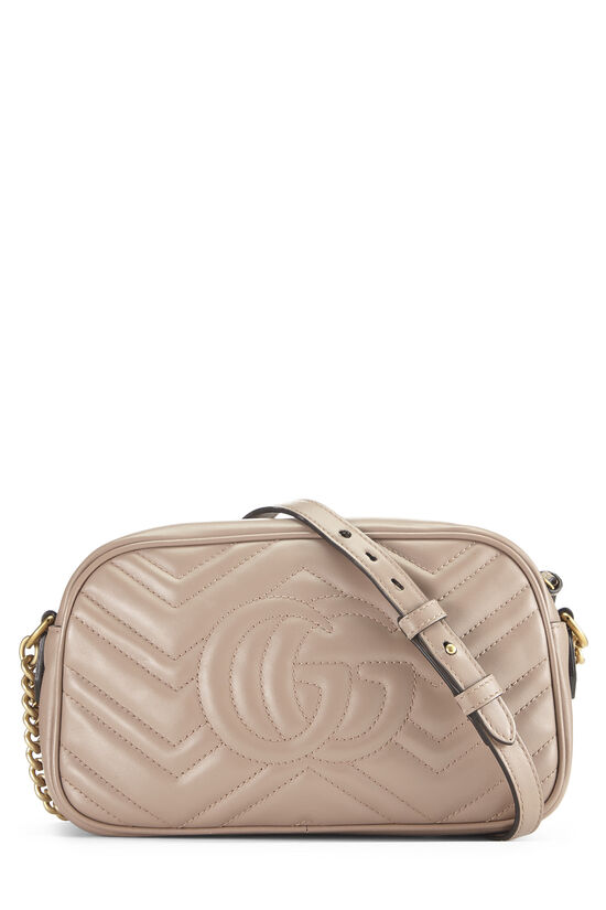 Pink Leather GG Marmont Crossbody Small, , large image number 3