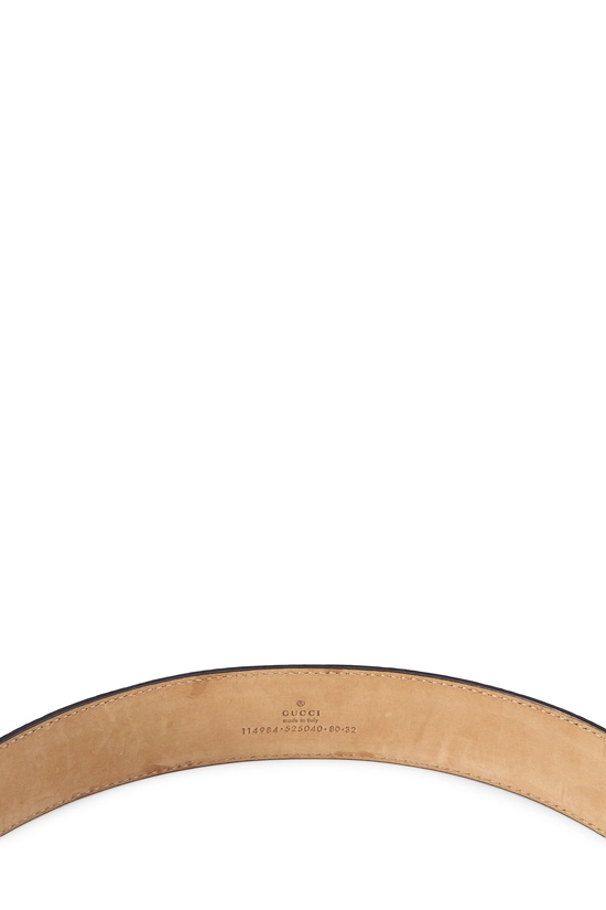 Brown Guccissima Leather Interlocking GG Belt 80, , large image number 3