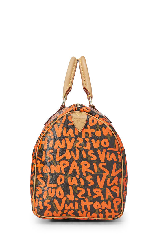 Stephen Sprouse x Louis Vuitton Monogram Orange Graffiti Speedy 30, , large image number 2