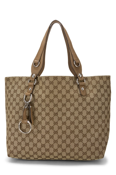 Brown Original GG Canvas Icon Bit Tote