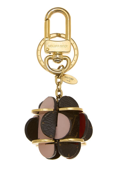 Multicolor Monogram Flowering Bag Charm